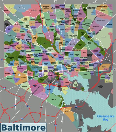 baltimore map neighborhoods